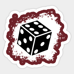 roll the dice, lucky charm Sticker